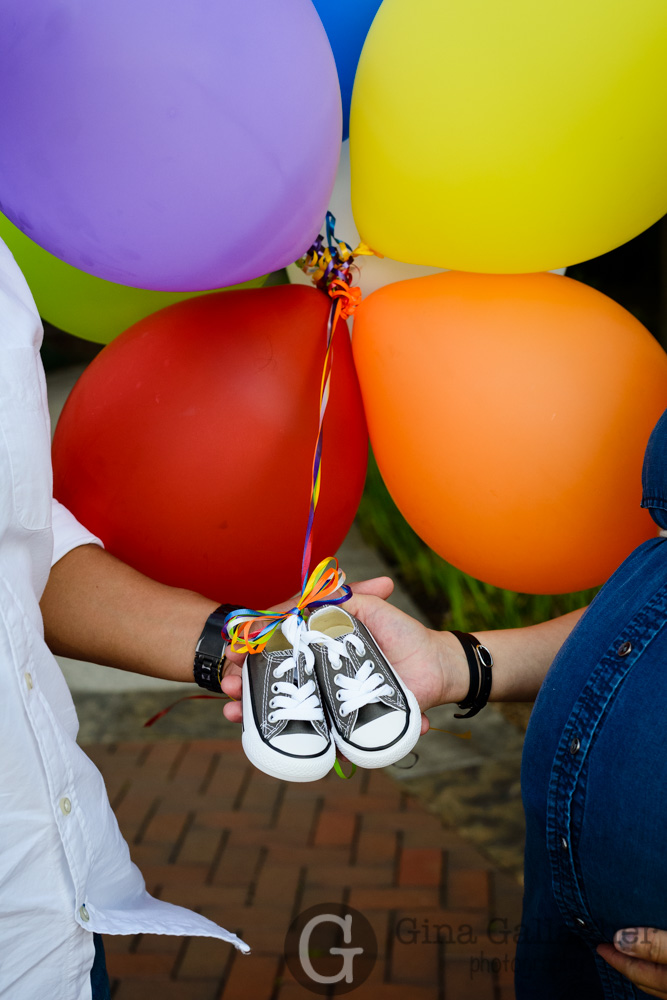 rainbow, balloons, Gina Gallagher Photography, The Woodlands Family Photographer